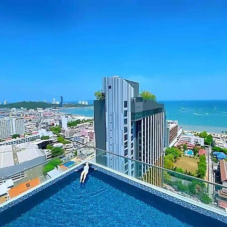 Central Pattaya - Sea View Large Balcony Condo With Infinity Pool Exterior photo