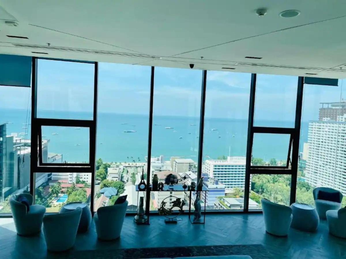 Central Pattaya - Sea View Large Balcony Condo With Infinity Pool Exterior photo