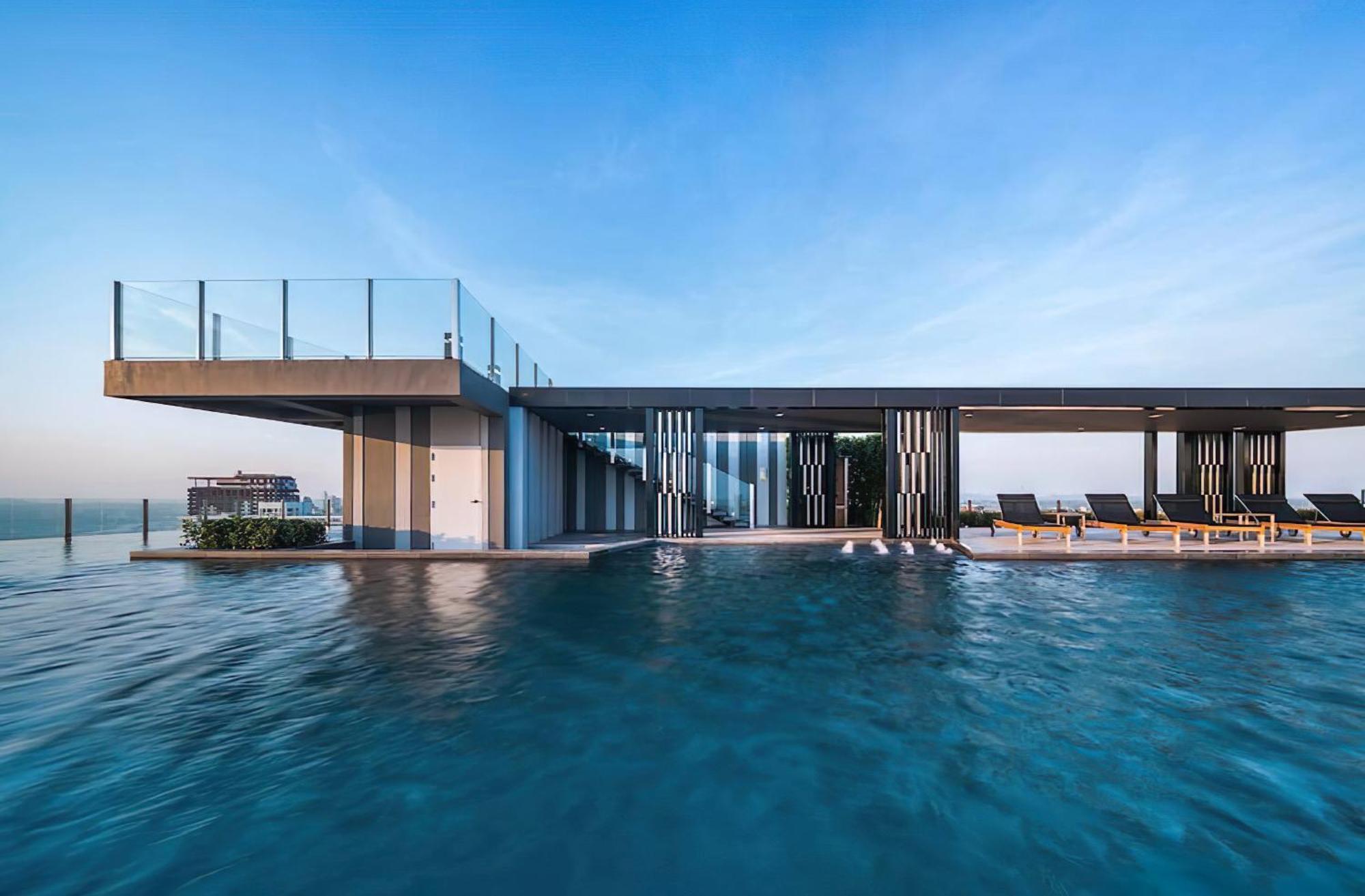 Central Pattaya - Sea View Large Balcony Condo With Infinity Pool Exterior photo